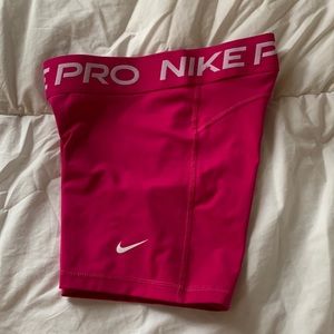 sonic pink nike pro shorts